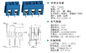 TB 3.81mm pitch 2P 3P make to XXXP 300V 16A pcb board use screw terminal block blue color