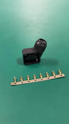 Metal / Plastic Servo Motor Connectors 16A-30A Current Rating Gold / Silver Plating -40.C To 105.C Operating Temp