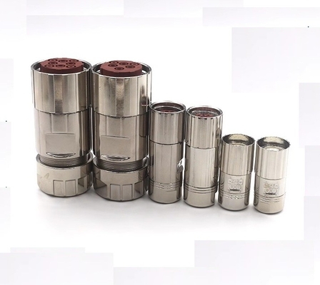 Silver Color Contact Plating Servo Motor Connectors M23 M40