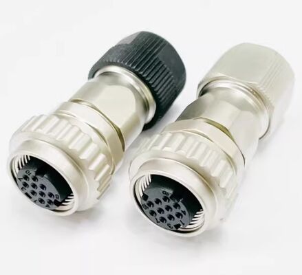 DDK-10P Servo Motor Connector with 1000V Voltage Rating Silver Gold Plated Pins for Industrial Automation