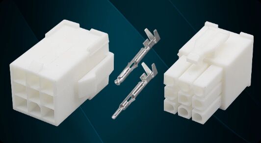 Moog ITT 9-Pin Servo Motor Connector with 1000V Voltage Rating, Crimp/Solder Termination, and Silver/Gold Contact Plating