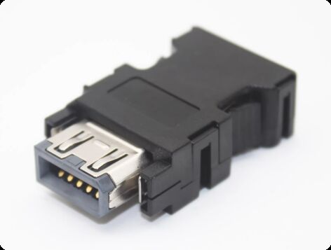 1000V Voltage Rating Servo Motor Connector with Silver/Gold Plated Pins and Panel/Cable Mount Options for Industrial Automation