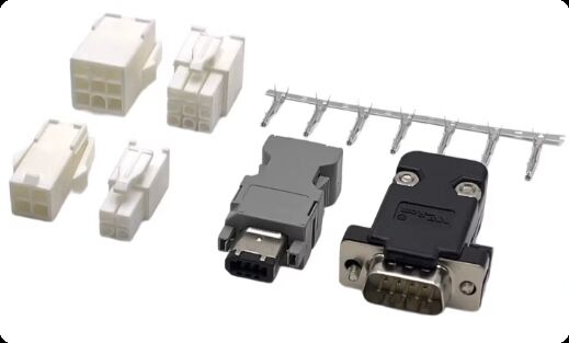 1000V Voltage Rating Servo Motor Connector with Crimp/Solder Termination for Industrial Automation