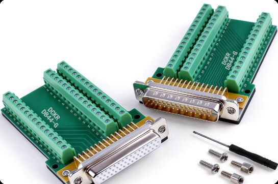 HDB44 44Pin Adapter Servo Motor Connector with 1000V Voltage Rating and Omrons Domestic Contacts for Panel or Cable Mount