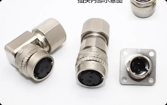 Servo Motor Connector with 10PIN Insulation Resistance and Silver/Gold Contact Plating for Wide Temperature Range (-40℃ to +105℃)