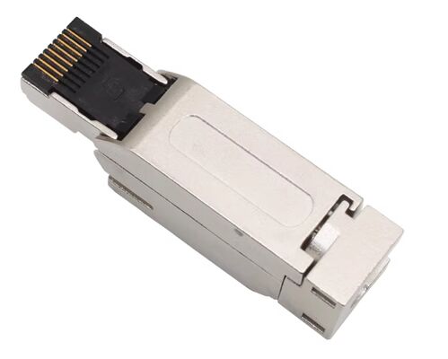 Siemens RJ45 Servo Motor Connector with Silver and Gold-Plated Pins for Industrial Ethernet Applications