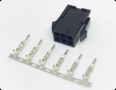 Mitsubishi Schneider 6-pin Servo Motor Connector with Silver and Gold Plated Pins for Wide Temperature Range (-40℃ to +105℃)