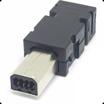 Moog ITT Servo Motor Connector with 1000V Voltage Rating Silver and Gold Plated Pins for Industrial Automation