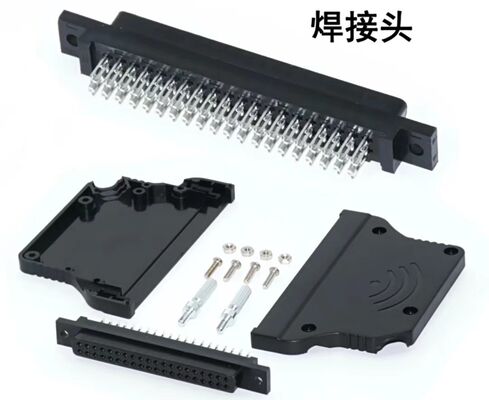 Mitsubishi Omron Delta Huichuan PLC Servo Motor Connector with 18-24 AWG Wire Gauge Silver/Gold Plated Pins and 4PIN-17PIN Options